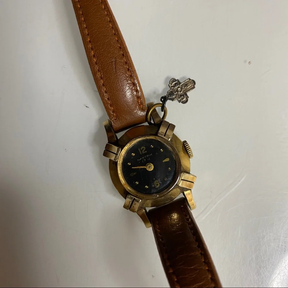 Nastrix 7J automatic 14k gold‎ watch